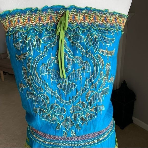 EUC Hale Bob Stitches and Sequins Boho Top - Picture 11 of 16